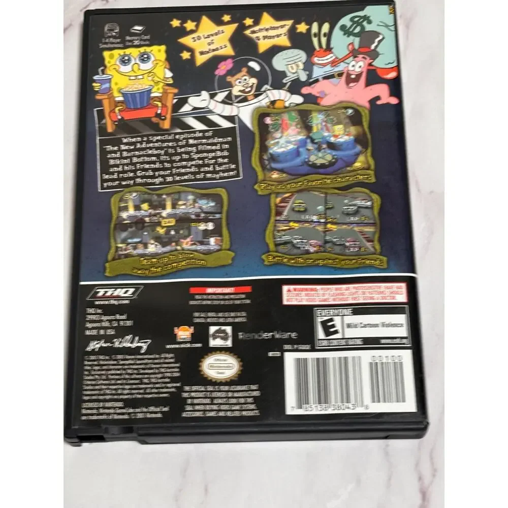 SpongeBob SquarePants: Lights, Camera, Pants (Nintendo GameCube, 2005) No Game